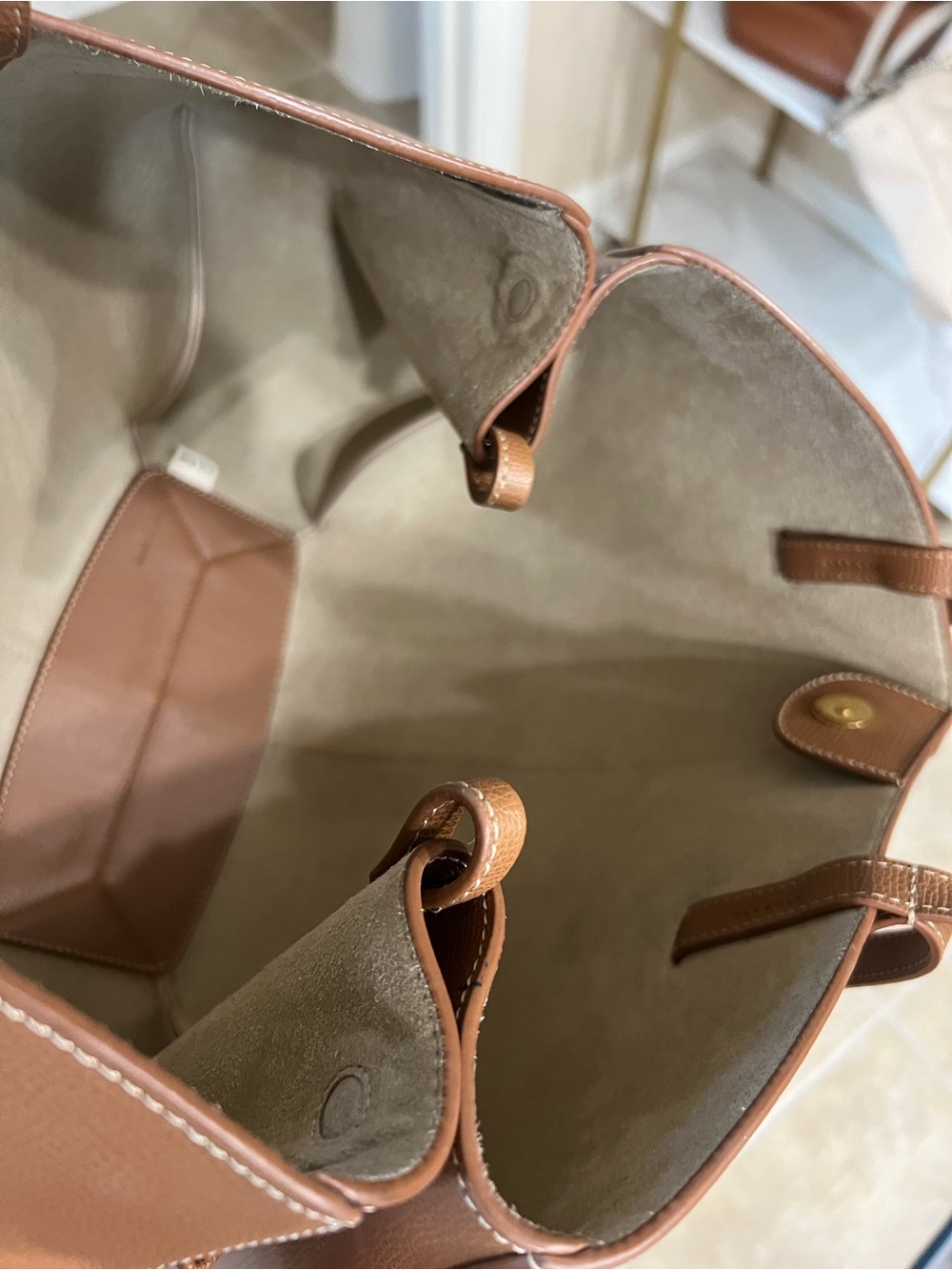 Polene Cyme bag Polène leather tote - Picture 9 of 9